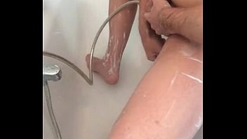 Complete Shave And Masturbation In Shower